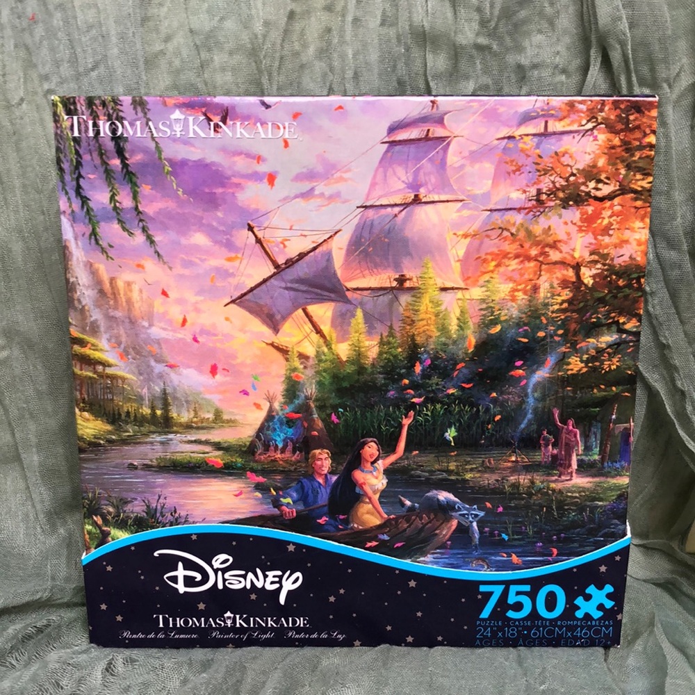 Disney Thomas Kinkade Pocahontas Puzzle 750 Peices NIB